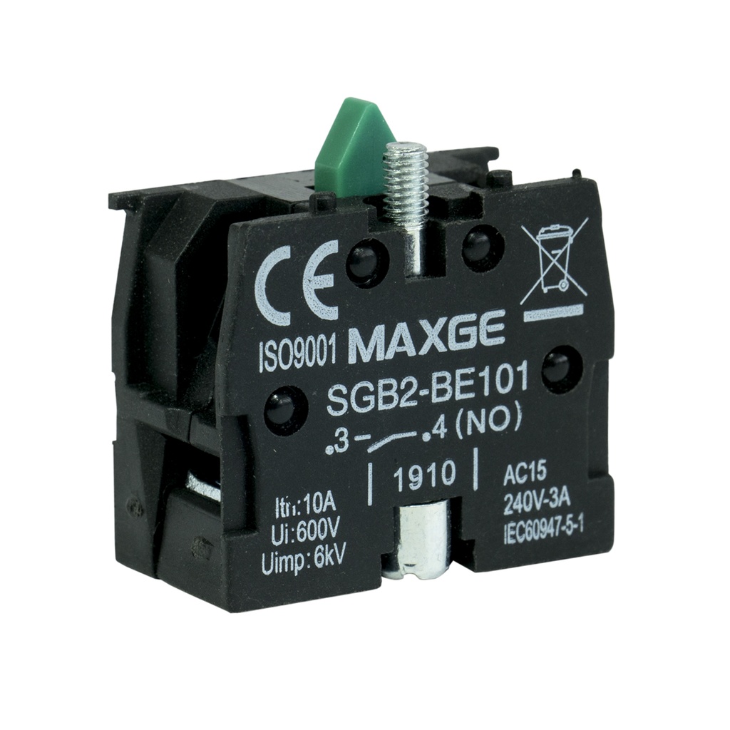 MAXGE PB Contact Block 1NO
